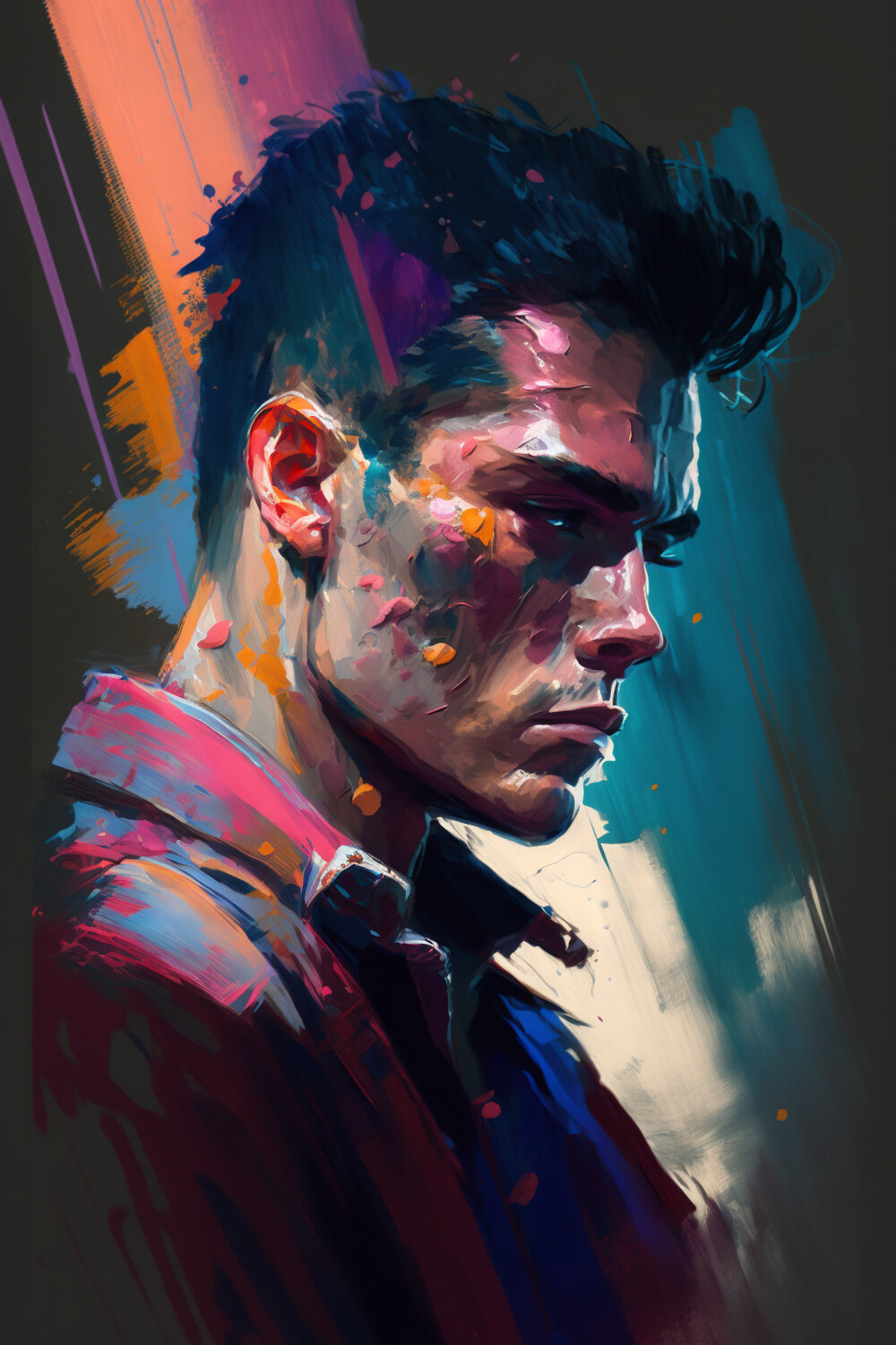 Abstract Realism Man