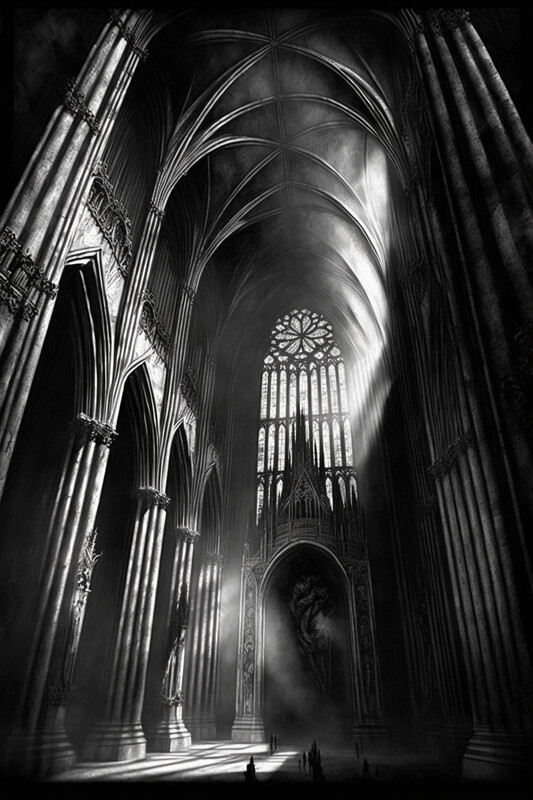 Sketch - Cathedral Interior