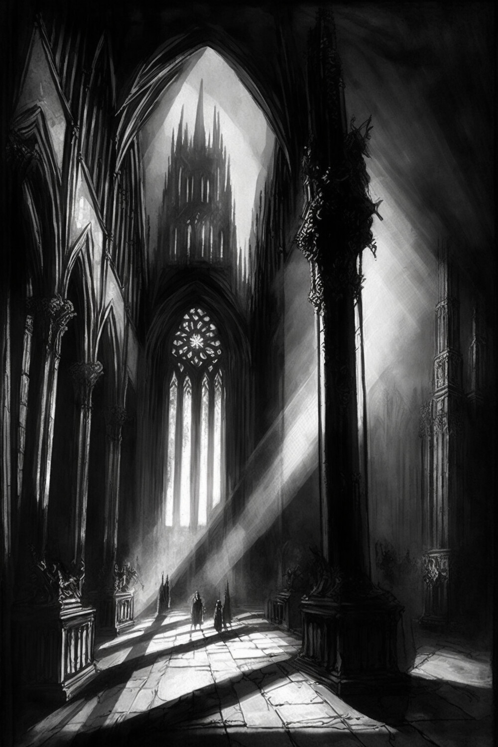 Sketch - Cathedral Interior