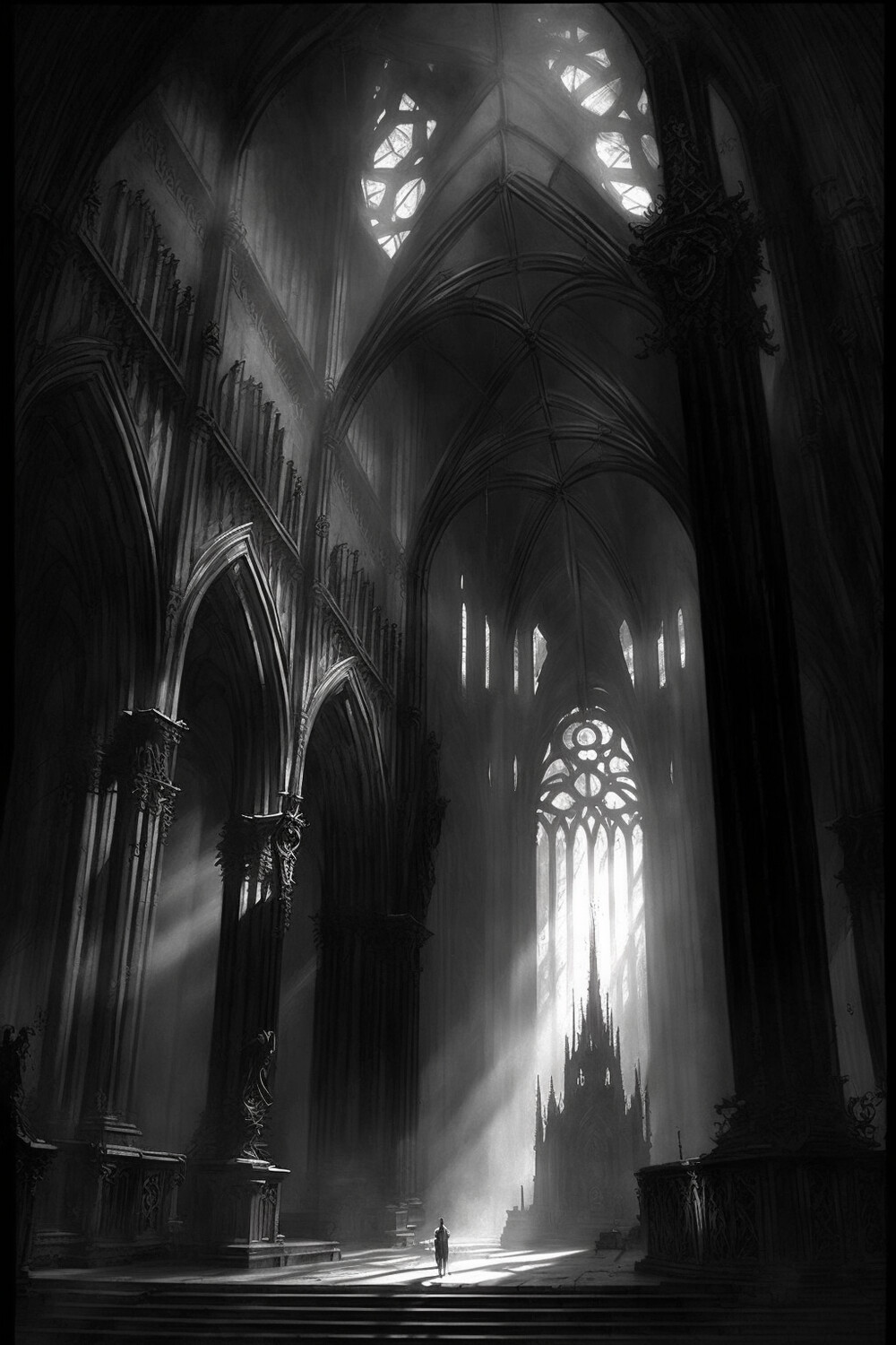 Sketch - Cathedral Interior