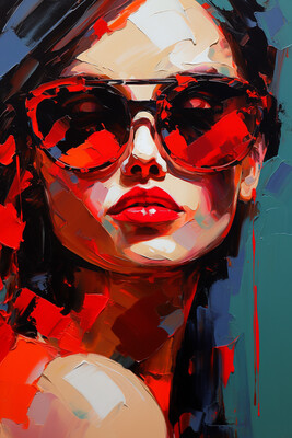 Chic Shades Ladies Sunglass Fashion Canvas Design