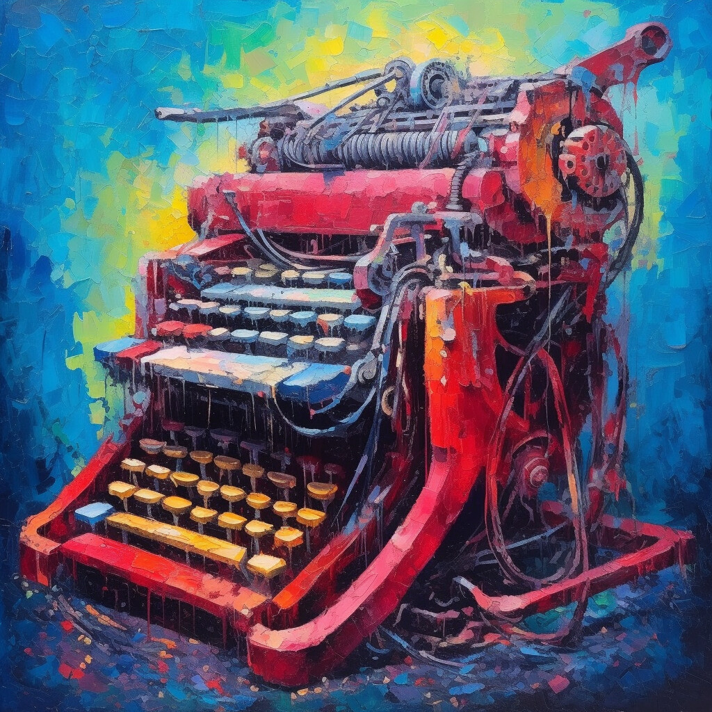 Eccentric Colour Typewriter