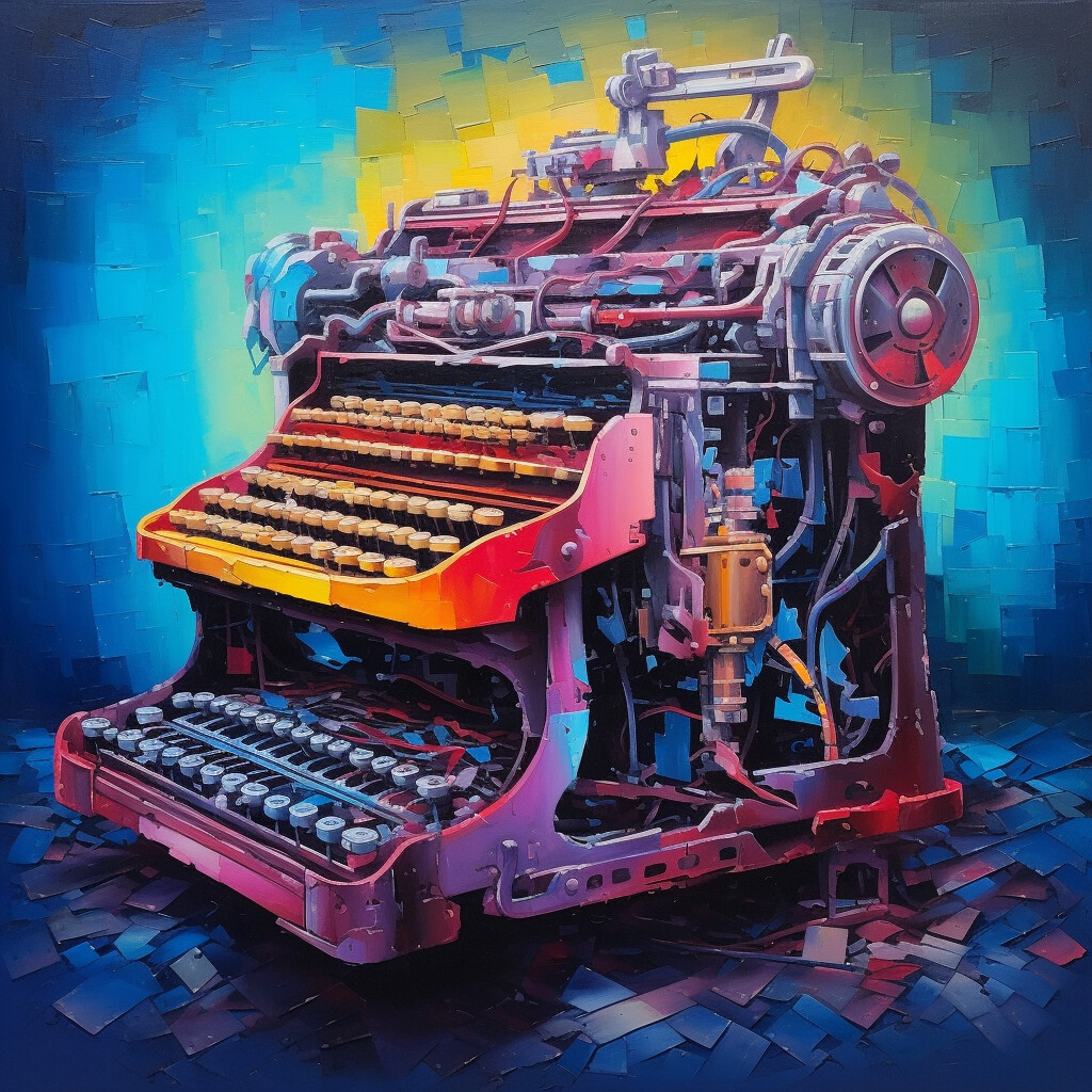 Eccentric Colour Typewriter