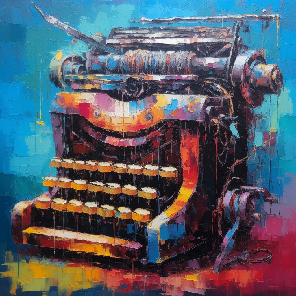 Eccentric Colour Typewriter