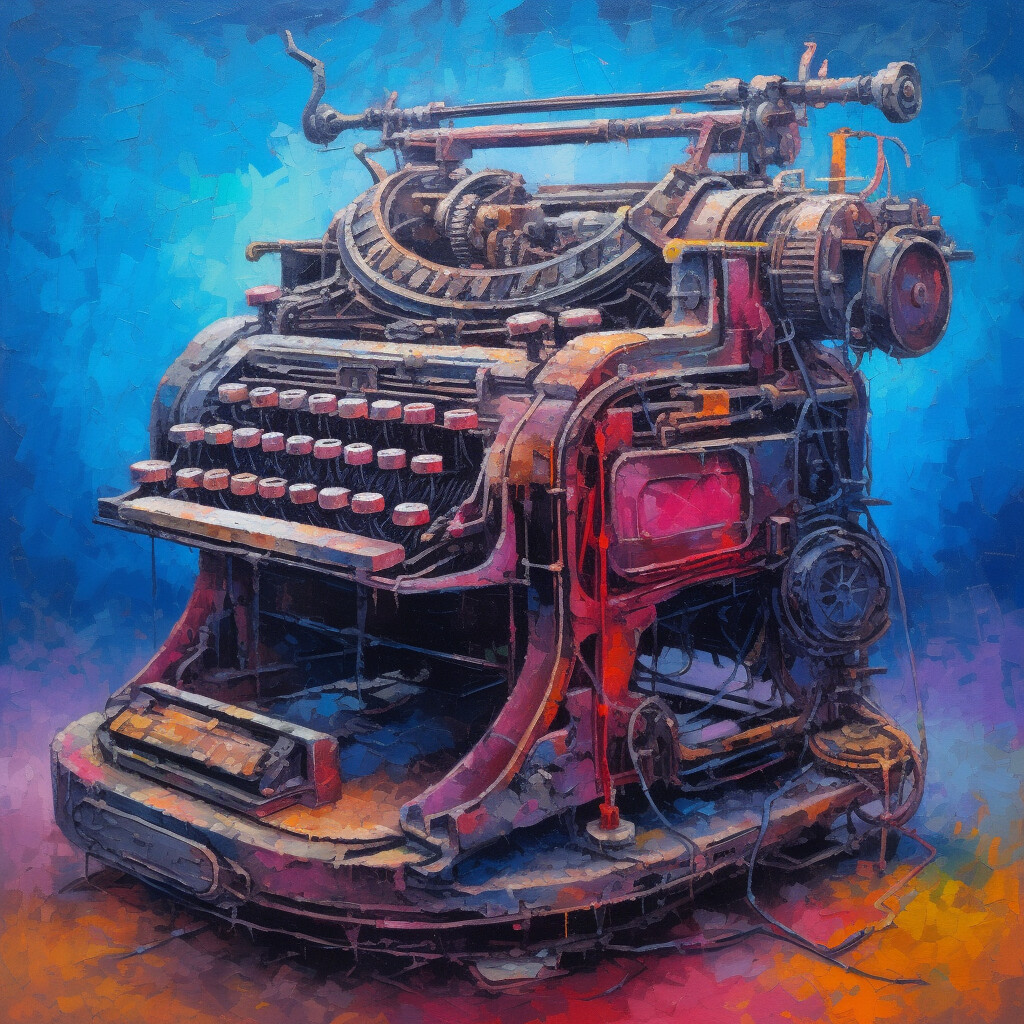 Eccentric Colour Typewriter