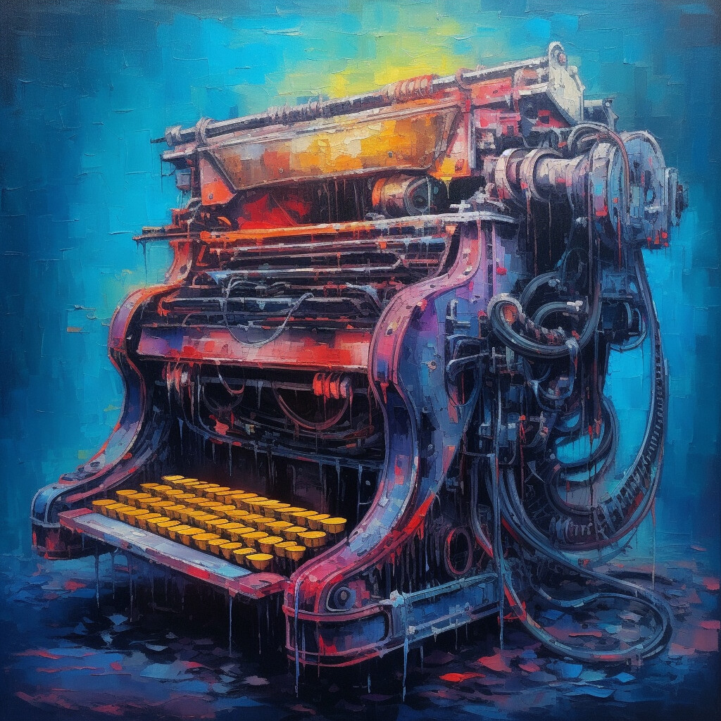 Eccentric Colour Typewriter