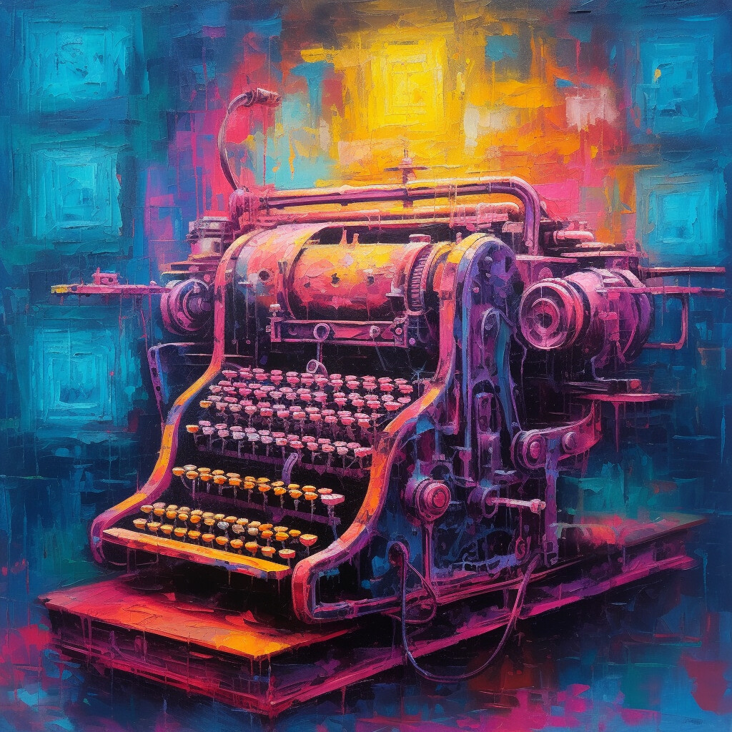 Eccentric Colour Typewriter