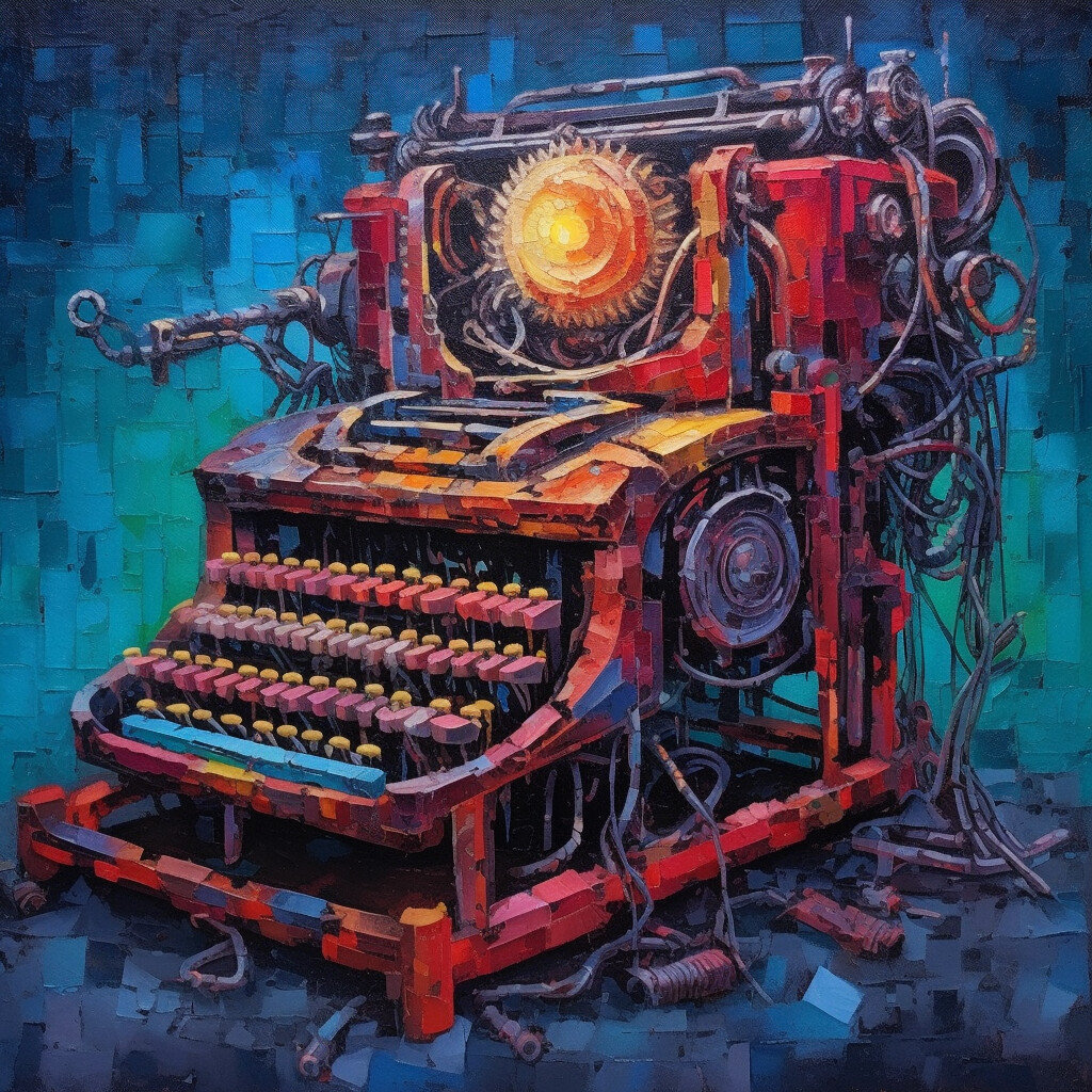 Eccentric Colour Typewriter