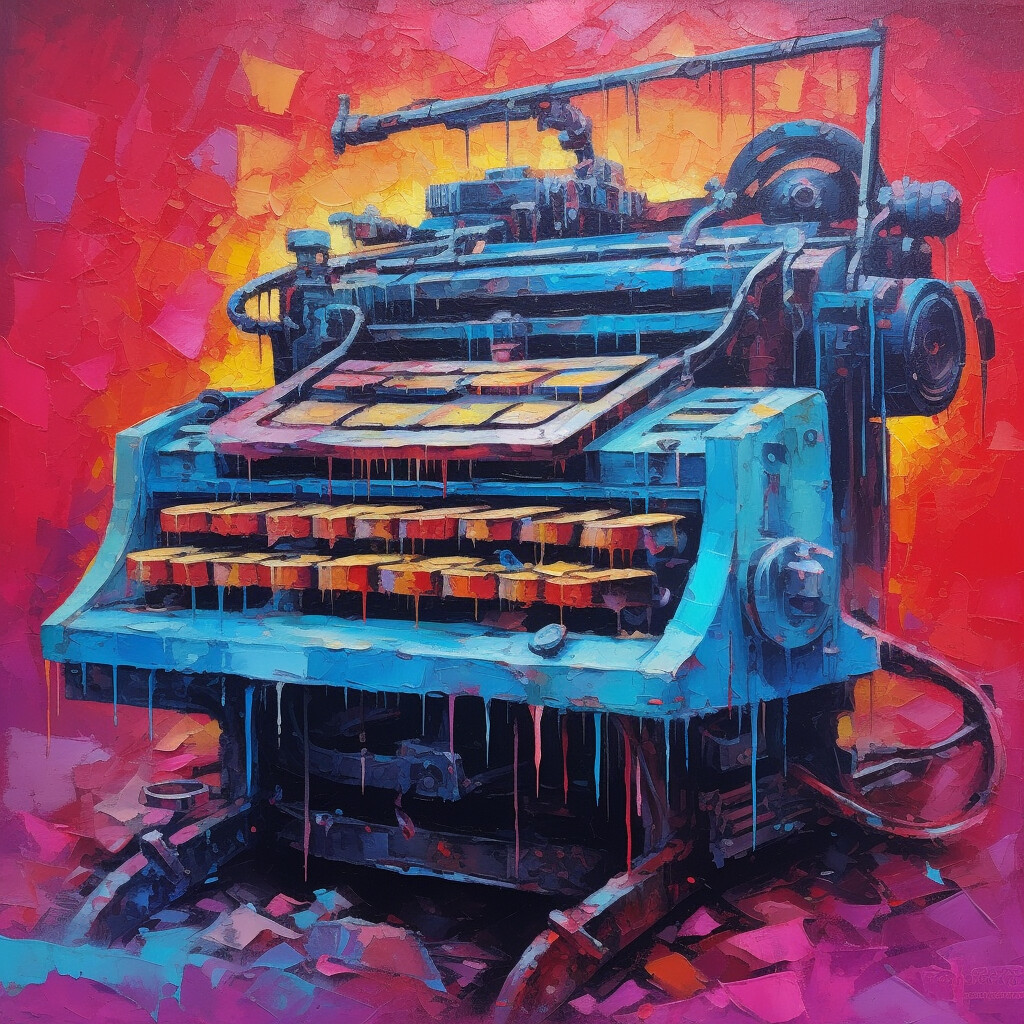 Eccentric Colour Typewriter