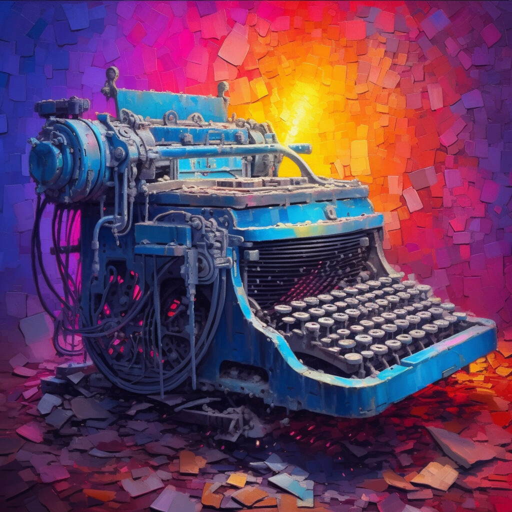 Eccentric Colour Typewriter