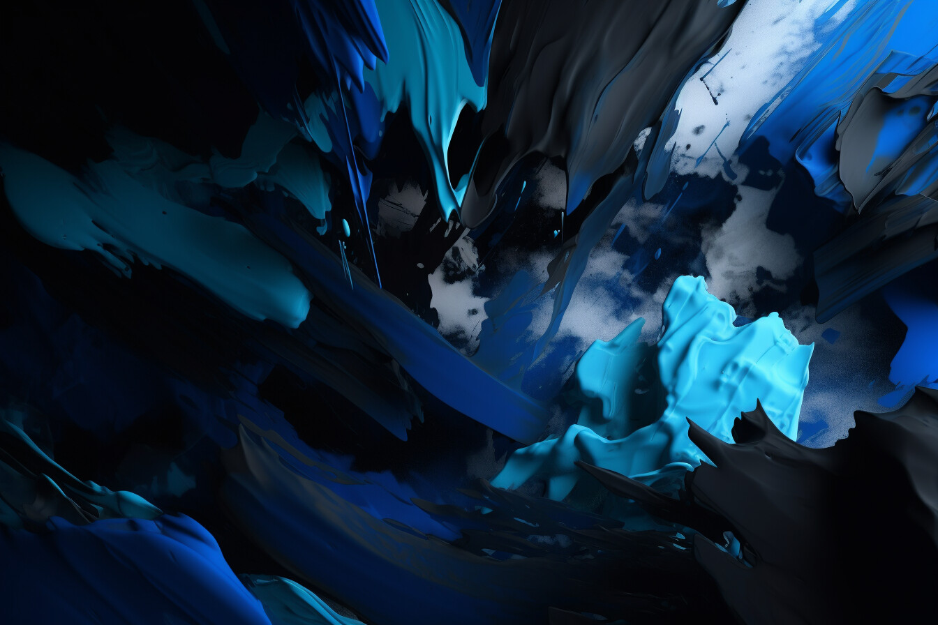 A Composition in Blue
