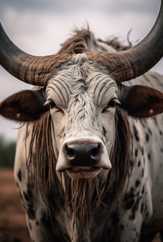 Hyperrealistic Nguni Canvas Design