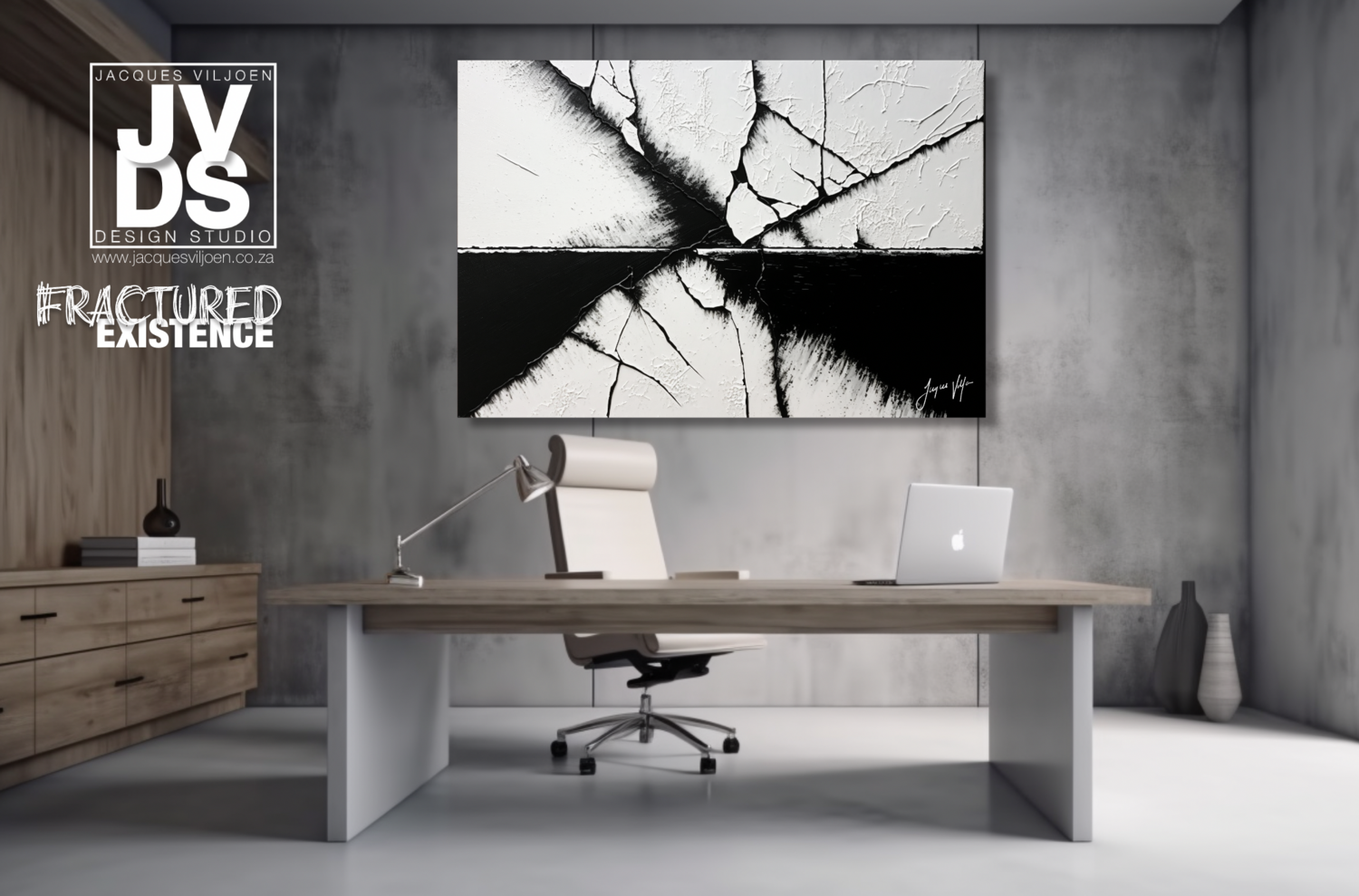 Fractured Existence - A Vibrant Abstract Wall Art Canvas Collection