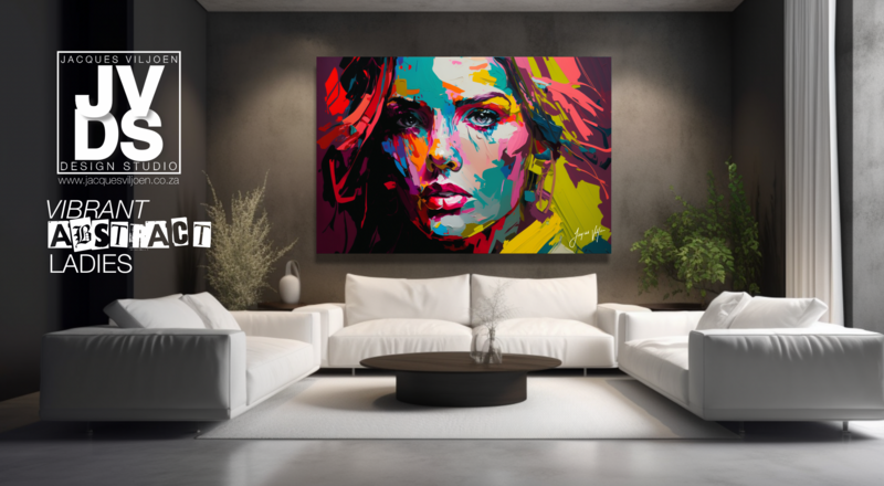 Vibrant Abstract Ladies: Colourful Portraits that Radiate Energy