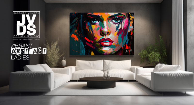 Vibrant Abstract Ladies: Colourful Portraits that Radiate Energy