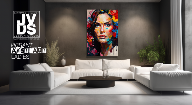 Vibrant Abstract Ladies: Colourful Portraits that Radiate Energy