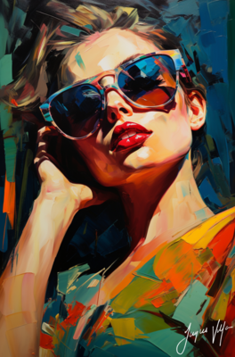 Chic Shades Ladies Sunglass Fashion Canvas Design