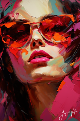 Chic Shades Ladies Sunglass Fashion Canvas Design