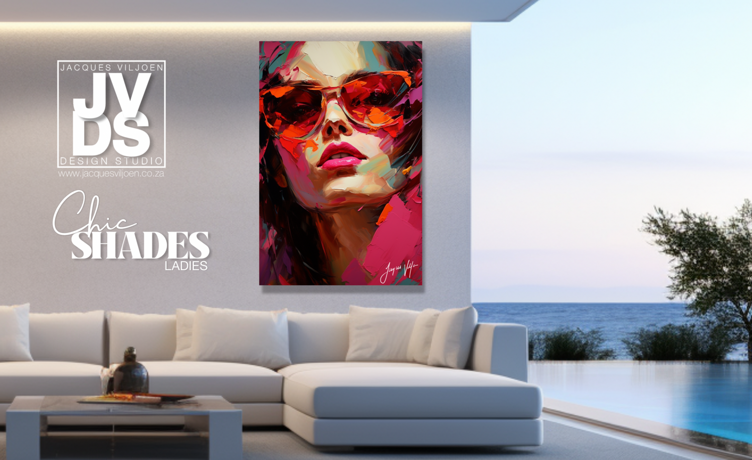 Chic Shades Ladies Sunglass Fashion Canvas Design