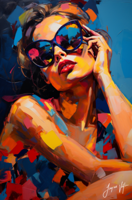 Chic Shades Ladies Sunglass Fashion Canvas Design
