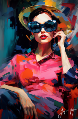 Chic Shades Ladies Sunglass Fashion Canvas Design