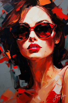 Chic Shades Ladies Sunglass Fashion Canvas Design