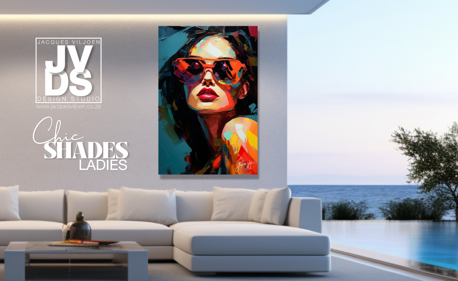 Chic Shades Ladies Sunglass Fashion Canvas Design