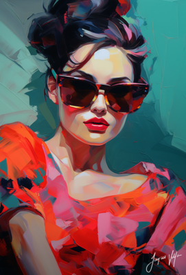 Chic Shades Ladies Sunglass Fashion Canvas Design
