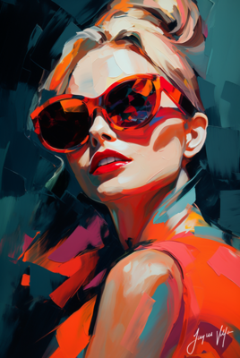 Chic Shades Ladies Sunglass Fashion Canvas Design