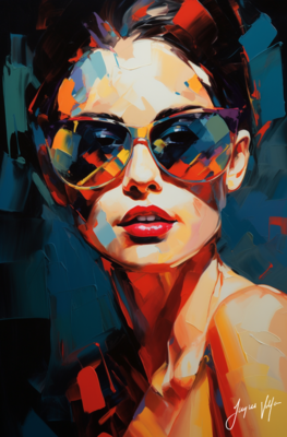 Chic Shades Ladies Sunglass Fashion Canvas Design