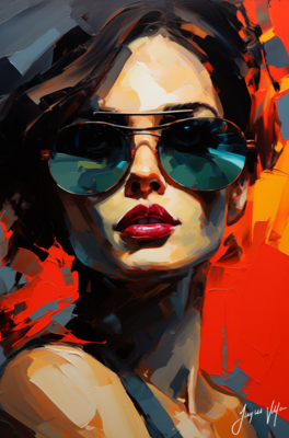 Chic Shades Ladies Sunglass Fashion Canvas Design
