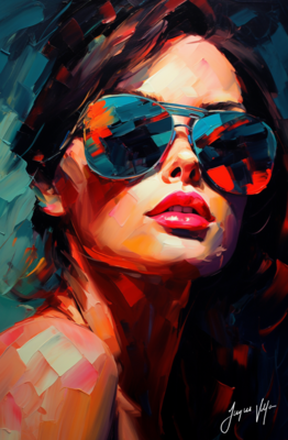 Chic Shades Ladies Sunglass Fashion Canvas Design