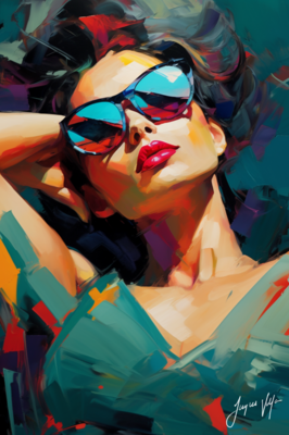 Chic Shades Ladies Sunglass Fashion Canvas Design