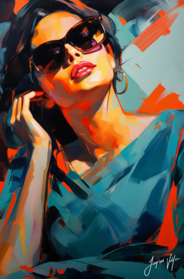 Chic Shades Ladies Sunglass Fashion Canvas Design