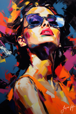 Chic Shades Ladies Sunglass Fashion Canvas Design