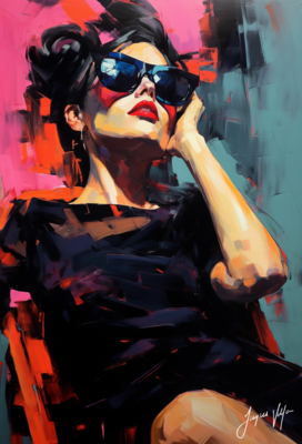 Chic Shades Ladies Sunglass Fashion Canvas Design