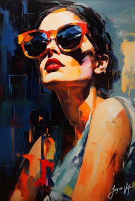 Chic Shades Ladies Sunglass Fashion Canvas Design