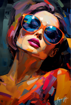 Chic Shades Ladies Sunglass Fashion Canvas Design