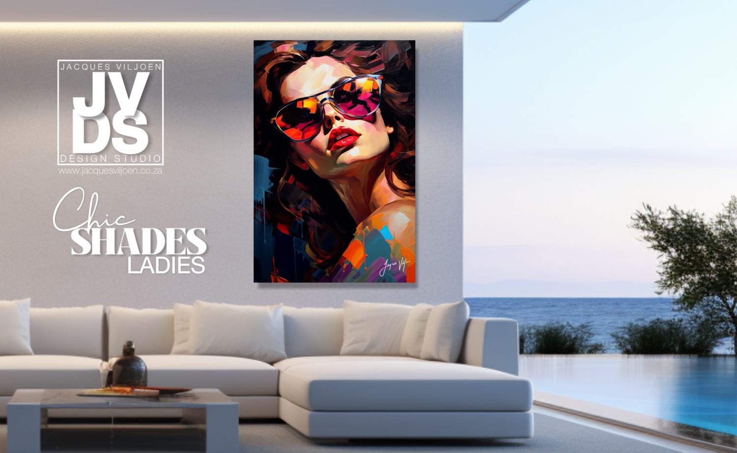 Chic Shades Ladies Sunglass Fashion Canvas Design