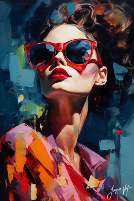 Chic Shades Ladies Sunglass Fashion Canvas Design