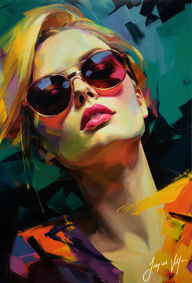Chic Shades Ladies Sunglass Fashion Canvas Design