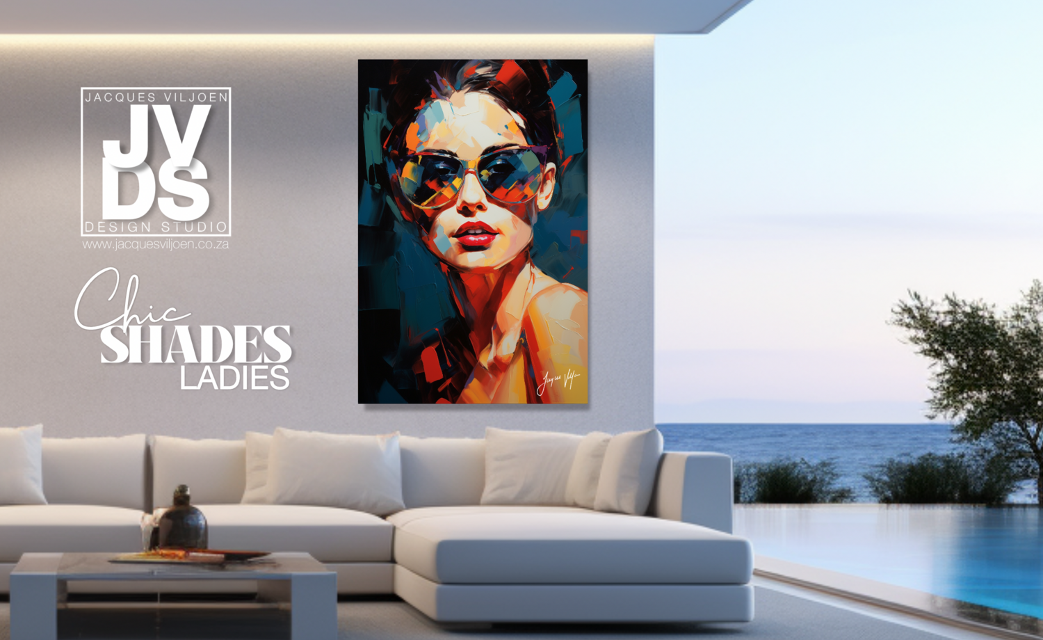 Chic Shades Ladies Sunglass Fashion Canvas Design
