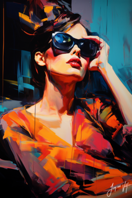 Chic Shades Ladies Sunglass Fashion Canvas Design