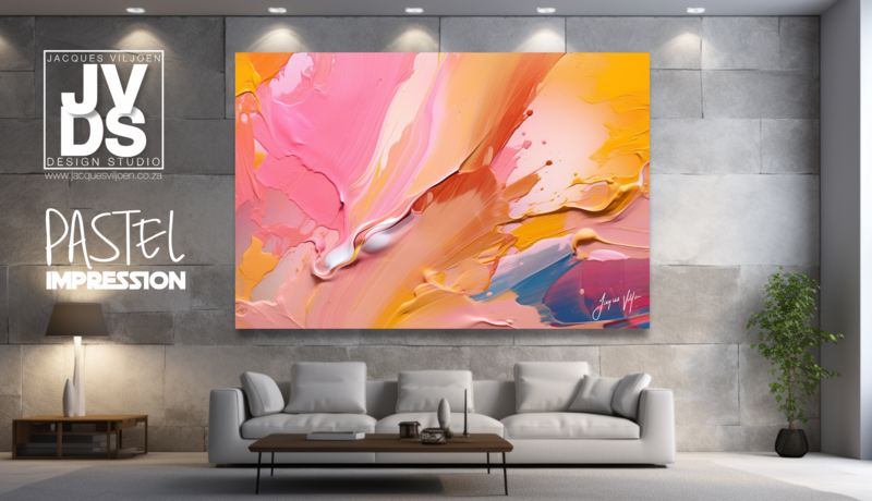 The Pastel Impression Canvas Design 
