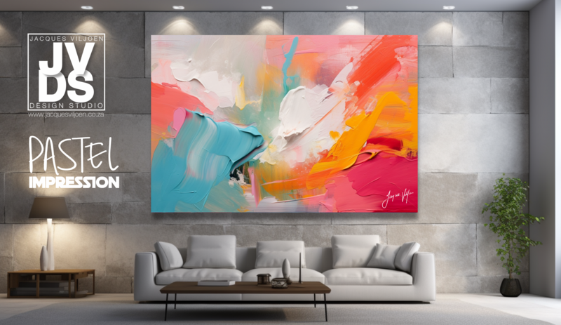 The Pastel Impression Canvas Design 