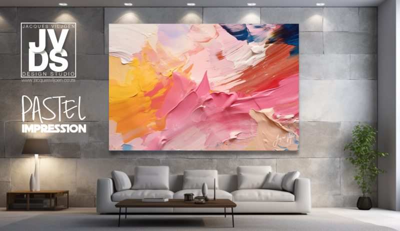 The Pastel Impression Canvas Design 