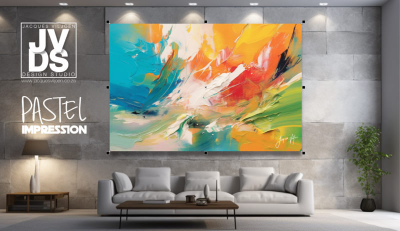 The Pastel Impression Canvas Design 