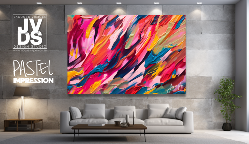 The Pastel Impression Canvas Design 