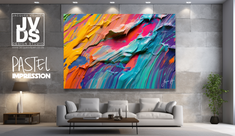 The Pastel Impression Canvas Design 