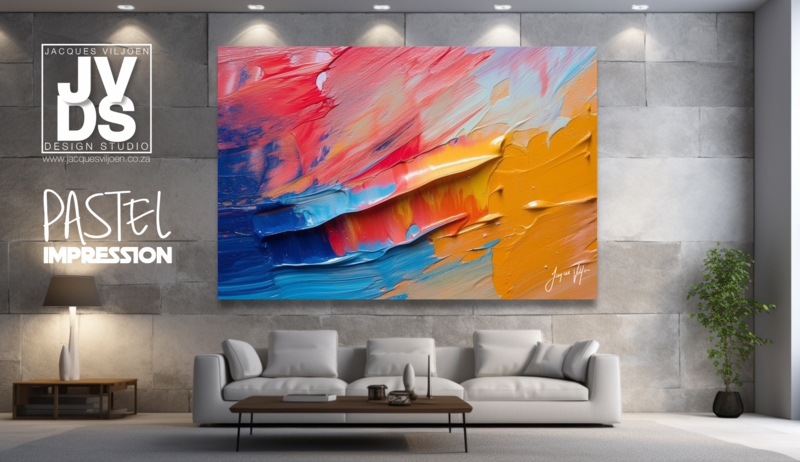 The Pastel Impression Canvas Design 
